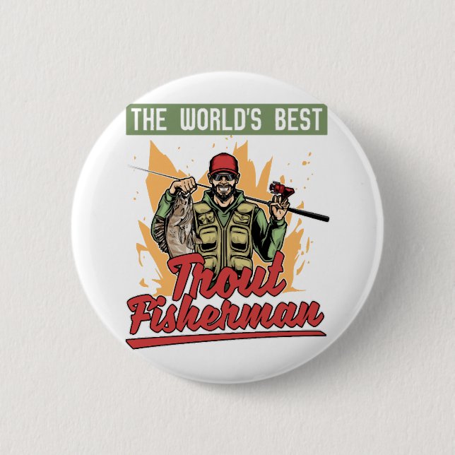 Badge Rond 5 Cm Fisherman (Devant)