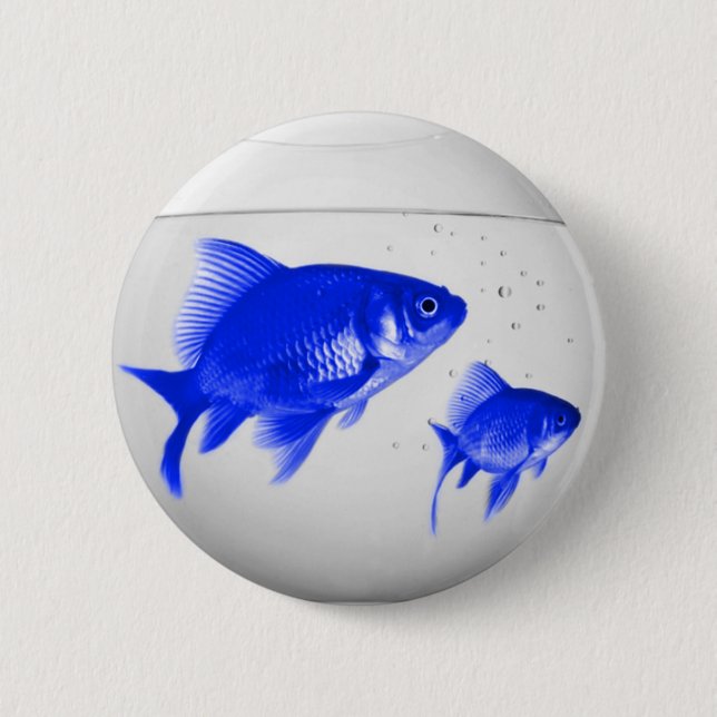 Badge Rond 5 Cm Fishiles bleus (Devant)
