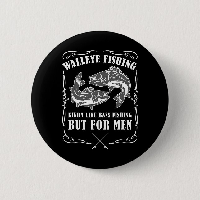 Badge Rond 5 Cm Fishing (Devant)