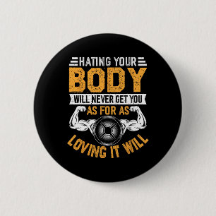 Badge Rond 5 Cm Fitness Motivationnelle Physique Exercice Gym Quot