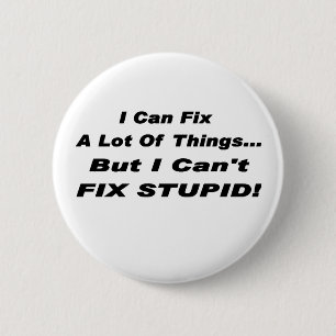 Badge Rond 5 Cm Fixez-le bouton