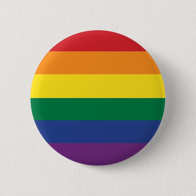 Badge Rond 5 Cm Flag de Rainbow (Devant)