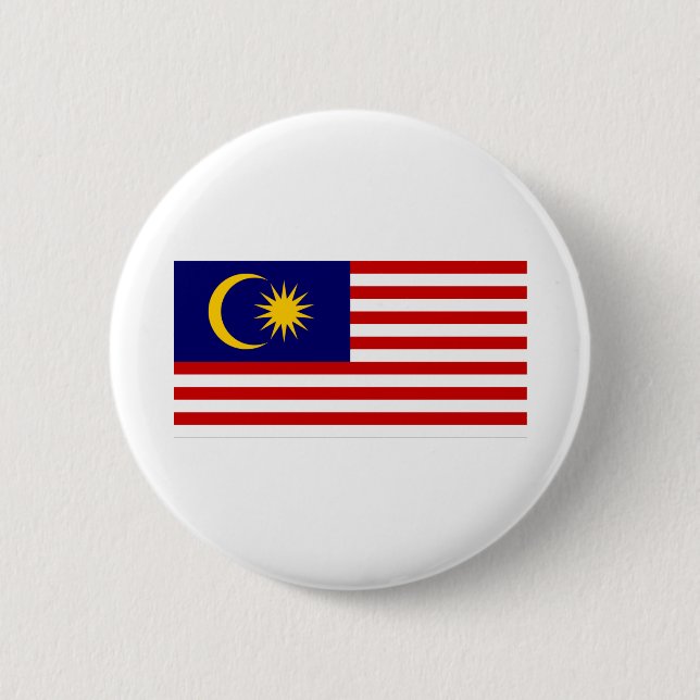 Badge Rond 5 Cm Flag malaisien (Devant)