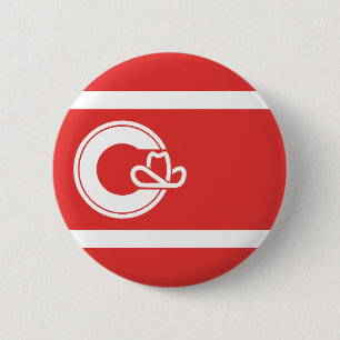 Badge Rond 5 Cm Flag of Calgary, Alberta Button