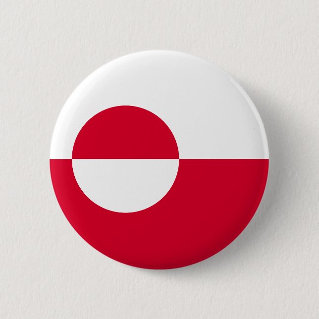 Badge Rond 5 Cm Flag of Greenland (Devant)
