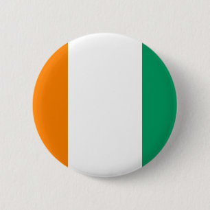 Badge Rond 5 Cm Flag of Ivory Coast - Drapeau de la Côte d'Ivoire