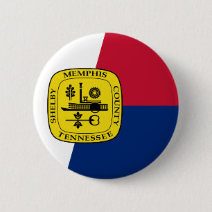 Badge Rond 5 Cm Flag of Memphis Tennessee Pinback Button