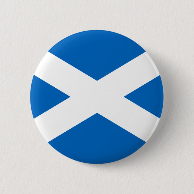 Badge Rond 5 Cm Flag of Scotland - Bratach na h-Alba (Devant)