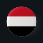 Badge Rond 5 Cm Flag of Yemen Button<br><div class="desc">Flag of Yemen Button</div>