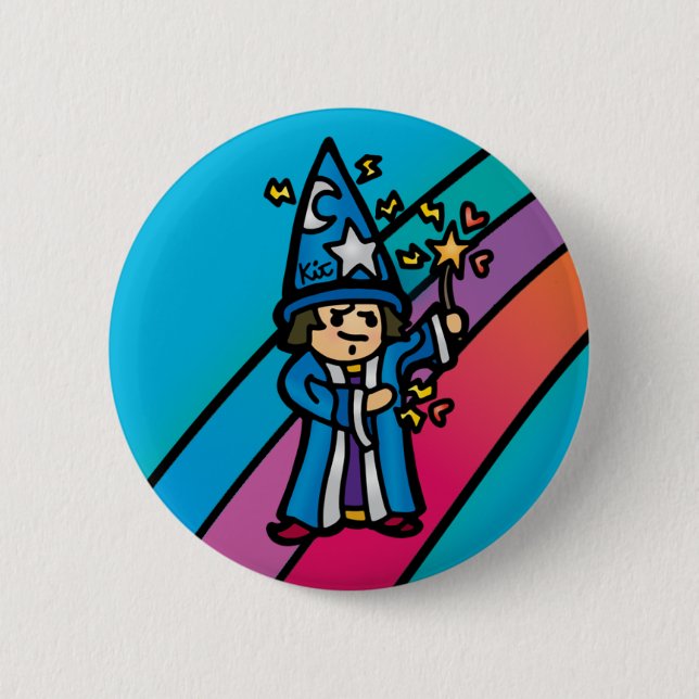 Badge Rond 5 Cm flair. de robe longue (Devant)