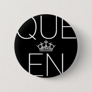 Badge Rond 5 Cm Flair du bouton Queen - Choisissez votre couleur