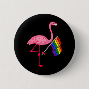 Badge Rond 5 Cm Flamant rose rose gay pride Lgbt Pride Mois Cadeau