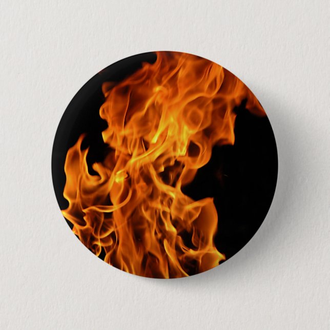 Badge Rond 5 Cm Flamme (Devant)