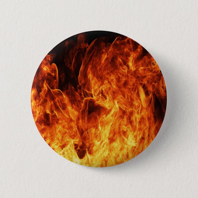Badge Rond 5 Cm Flamme orange (Devant)