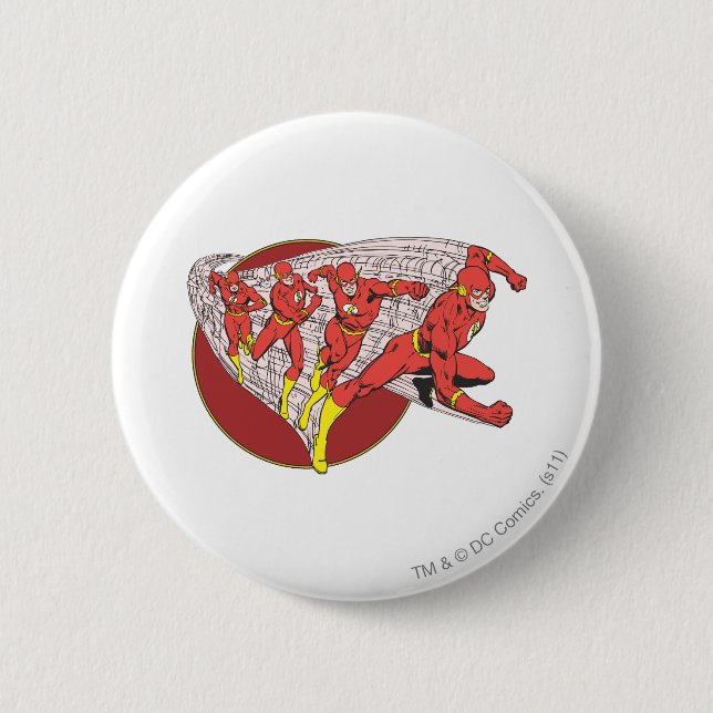 Badge Rond 5 Cm Flash In Motion (Devant)