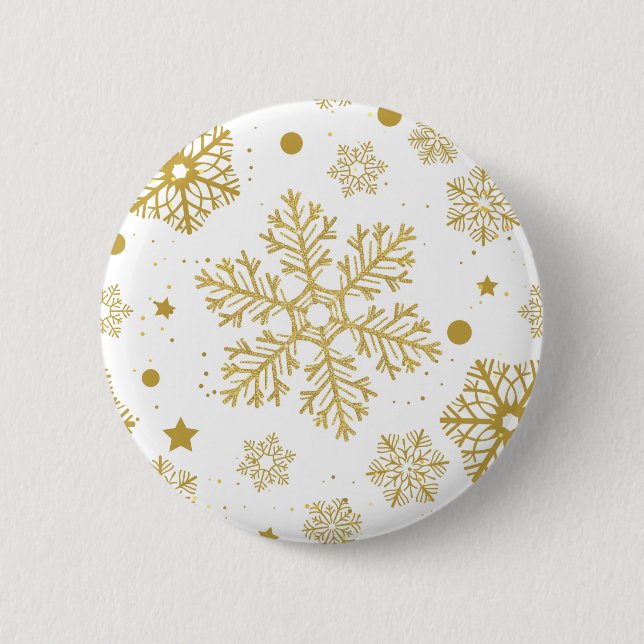 Badge Rond 5 Cm Flèche dorée (Devant)