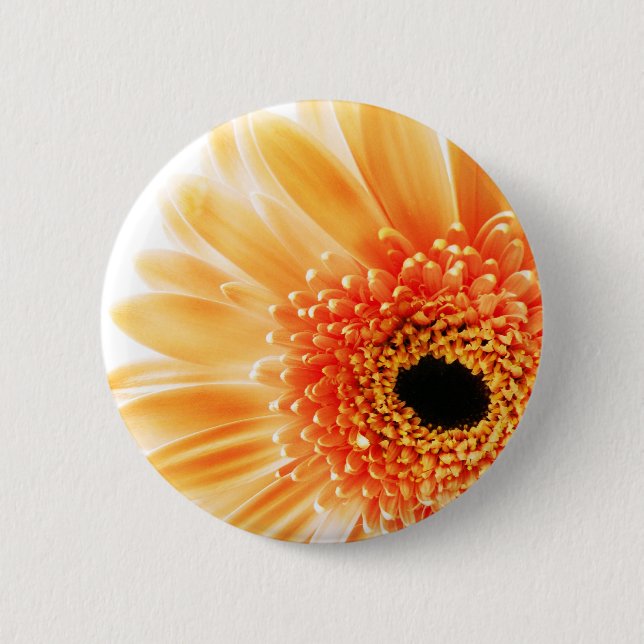 Badge Rond 5 Cm Fleur (Devant)