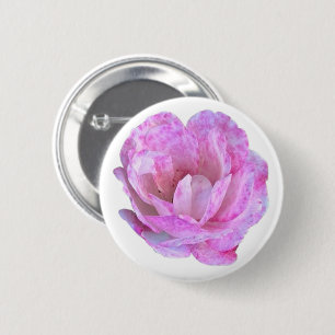 Badge Rond 5 Cm Fleur
