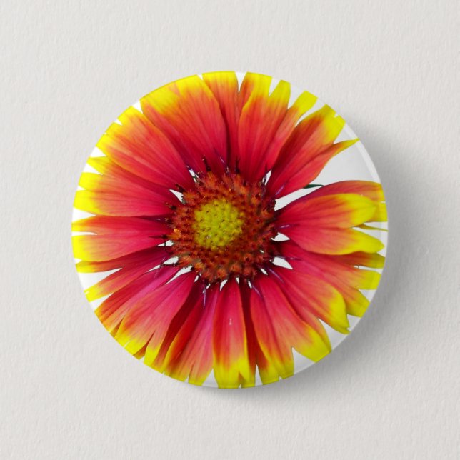 Badge Rond 5 Cm Fleur couvrante indienne (Devant)