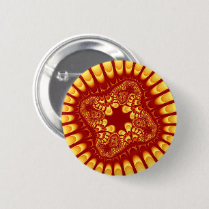 Badge Rond 5 Cm Fleur de feu