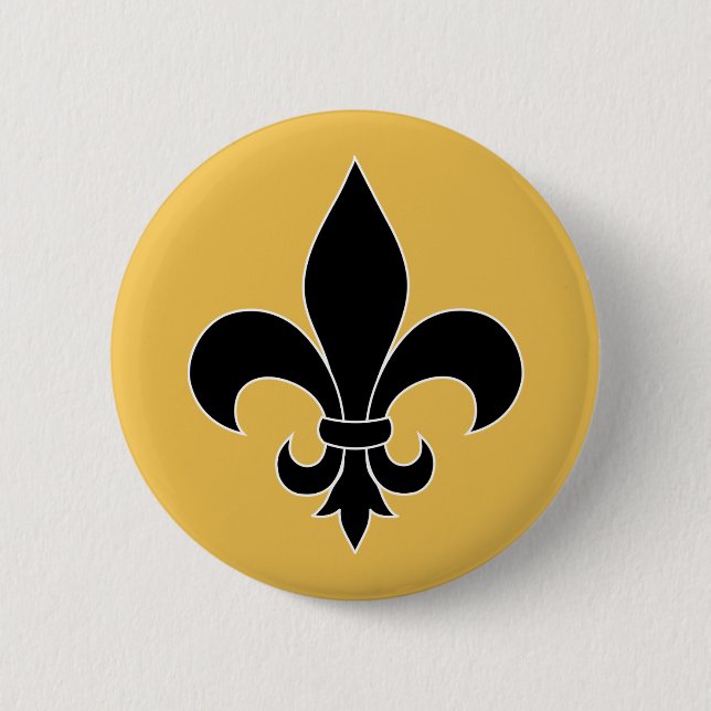 Badge Rond 5 Cm Fleur de Lis (Devant)