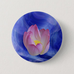 Badge Rond 5 Cm Fleur de lotus intime