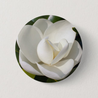 Badge Rond 5 Cm Fleur de magnolia