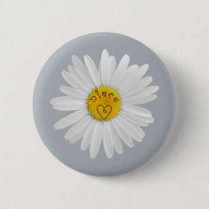 Badge Rond 5 Cm Fleur de marguerite pour Arrière - plan de la Pers