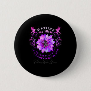 Badge Rond 5 Cm Fleur de sensibilisation à la maladie de Parkinson