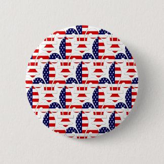 Badge Rond 5 Cm Fleur de USA