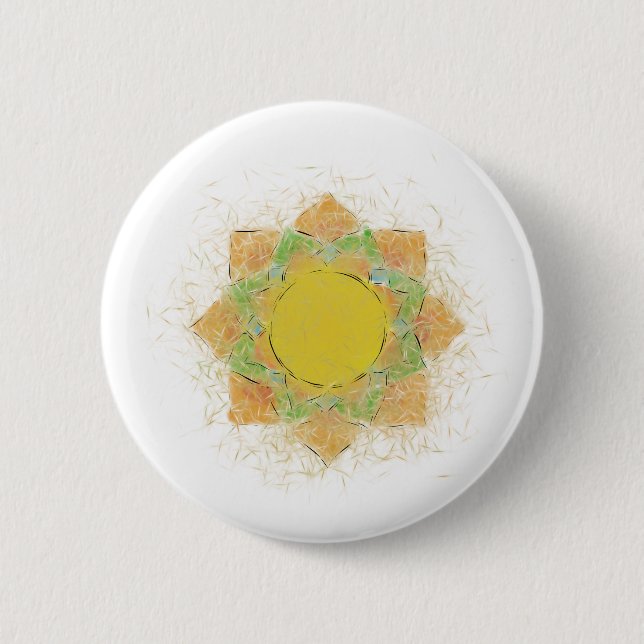 Badge Rond 5 Cm Fleur Ethereal Lotus (Devant)