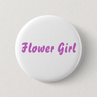 Badge Rond 5 Cm Fleur fille