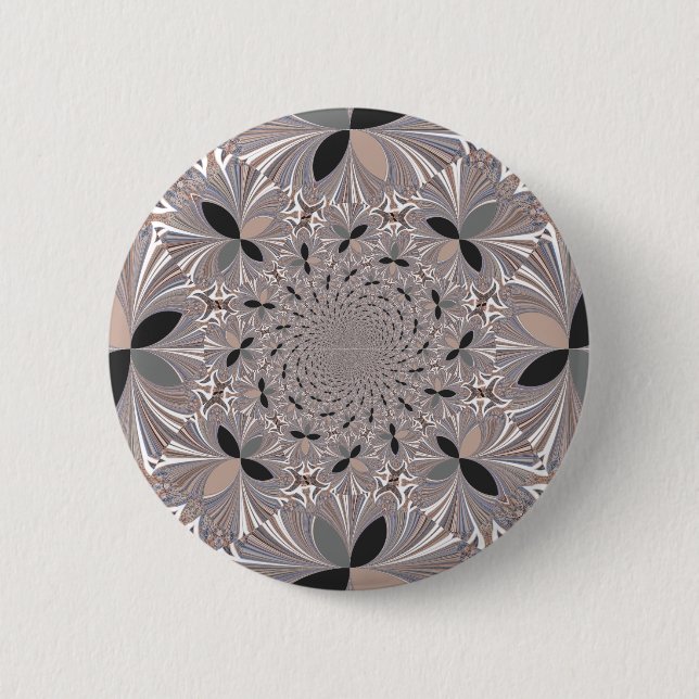 Badge Rond 5 Cm Fleur Inspiration (Devant)