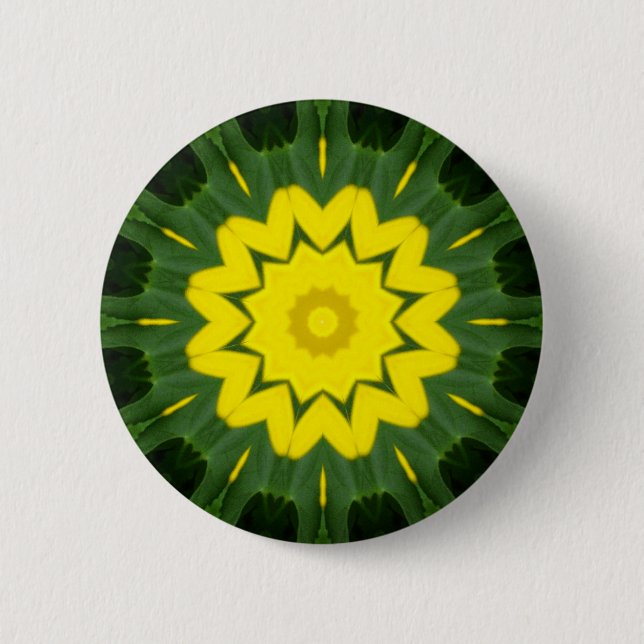 Badge Rond 5 Cm Fleur Mandala 06 (Devant)
