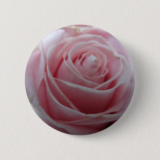 Badge Rond 5 Cm Fleur Rose mignonne (Devant)