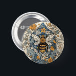Badge Rond 5 Cm Fleurs d'abeilles vintages et sauvages<br><div class="desc">Élégance intemporelle : Bouton des fleurs Vintages et sauvages. Ajoutez une touche de charme vintage et la délicate beauté des fleurs sauvages à votre tenue avec cet accessoire captivant.</div>
