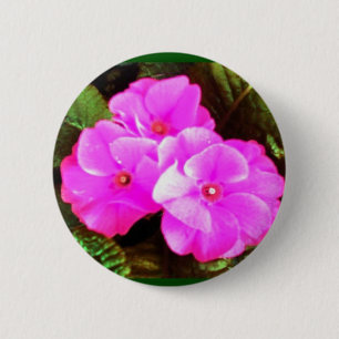 Badge Rond 5 Cm Fleurs de ressort