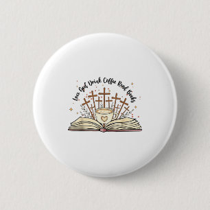 Badge Rond 5 Cm Fleurs Groovy Amour Dieu Boire Café Lire Livres Ch