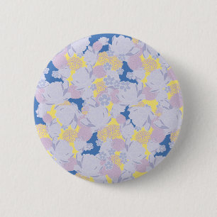 Badge Rond 5 Cm fleurs japonaises