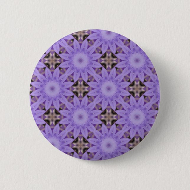 Badge Rond 5 Cm Fleurs violettes (Devant)