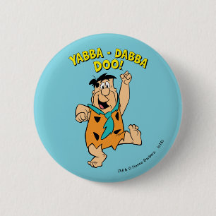 Badge Rond 5 Cm Flintstone Yabba-Dabba Doo de Fred !
