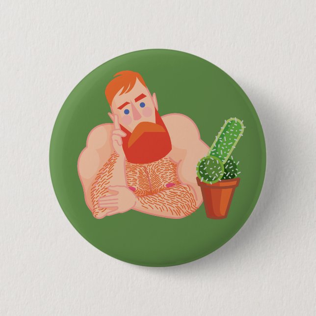 Badge Rond 5 Cm Flirtatious Guy (Devant)