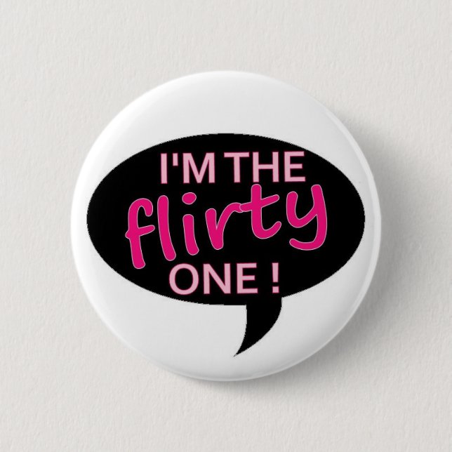 Badge Rond 5 Cm flirty (Devant)