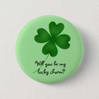 Badge Rond 5 Cm Flirty de charme chanceux