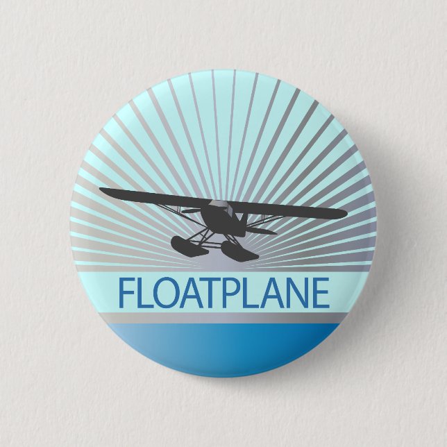 Badge Rond 5 Cm Floatplane (Devant)
