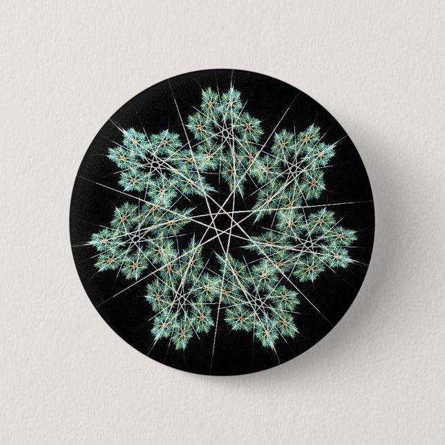 Badge Rond 5 Cm flocon de neige (Devant)