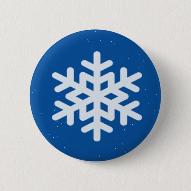 Badge Rond 5 Cm flocon de neige (Devant)