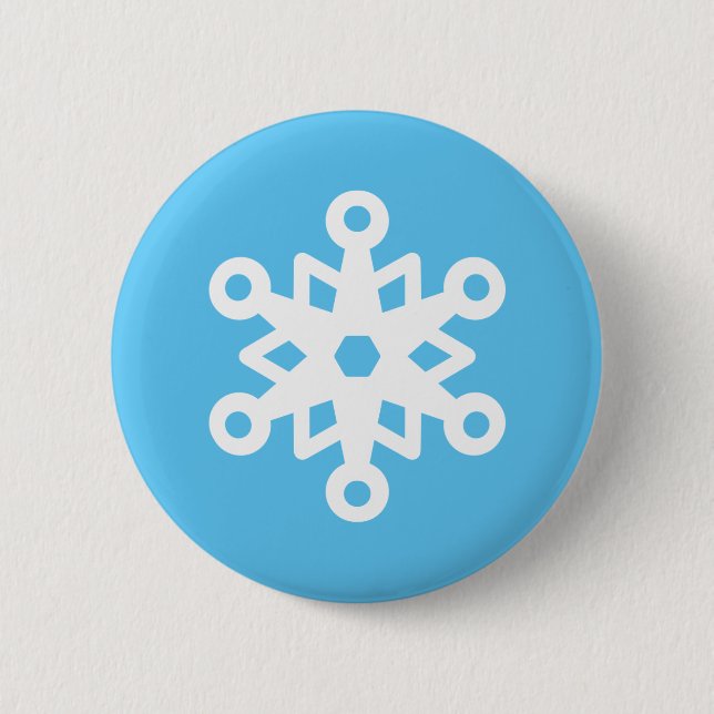 Badge Rond 5 Cm Flocon de neige mignon (Devant)