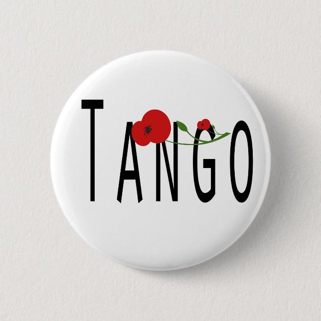 Badge Rond 5 Cm Flor de Tango (Devant)