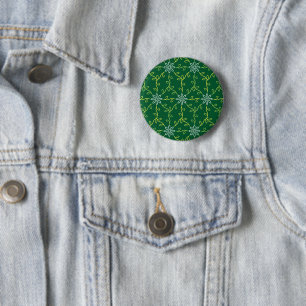 Badge Rond 5 Cm Floral décoratif Motif sans couture